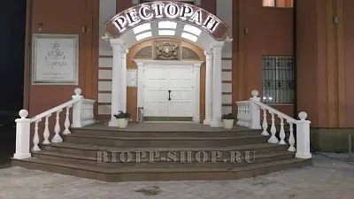 Монтаж бетонных балясин